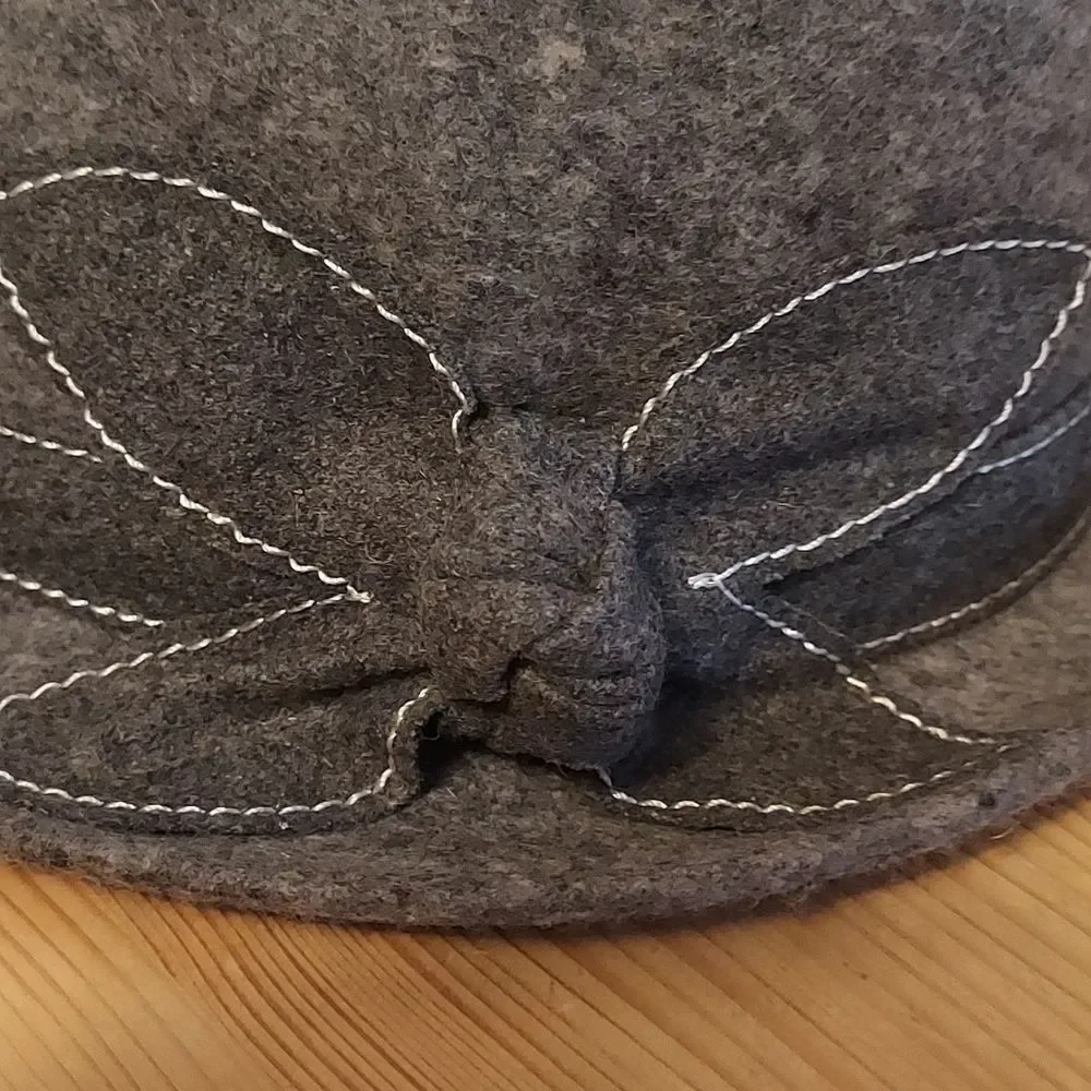 Sunday Afternoons Gray Wool Felt Fedora Hat SPF 50 Women